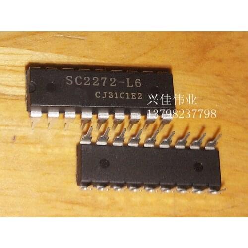 10PCS The new SC2272-L6 DIP-18 wireless remote control decoder chip IC
