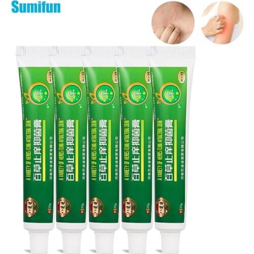5Pcs Dermatitis Antibacterial Cream Eczema Treatment Psoriasis Ointment Anti Itching Prevent Mosquito Bites Skin Care