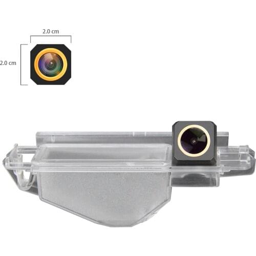 Misayaee Golden HD Car Rear View Reverse Camera Plate Light for Renault Logan Sandero Dacia 2011-2014