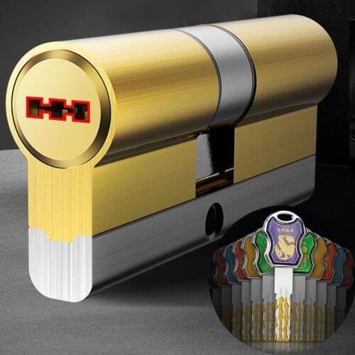 12pcs keys Super C-class brass lock cylinder 54 blade Double milling 32 Track 8 slot anti violence and technical unlocking X-073