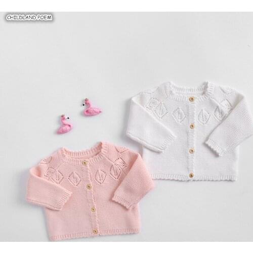 Baby Sweater newborn Autumn Infant Baby Cardigan Jacket and Coat Cotton Knitted Baby Clothes Toddler Boy Girls Cardigan Coat