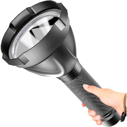 XHP50.2 The Farthest Lighting Distance Led Flashlight Big Aluminum Cup Reflactor Torch Powerbank Rechargeable Built in Battery