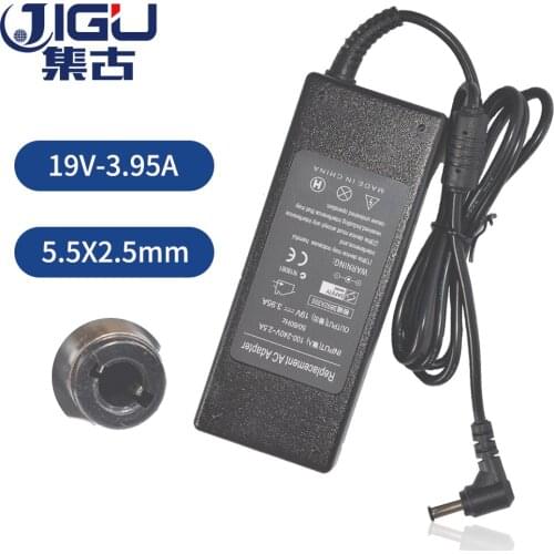 JIGU 19V 3.95A 5.5*2.5MM 75W Replacement For Toshiba satellite c670-16k a300-14t c870-c7w Laptop AC Charger Power Adapter