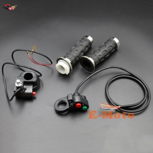 Cat eye X7 43CC 49CC HAND CONTROL TRUN SIGNAL SWITCH THROTTLE HOUSING GRIPS POCKET BIKE new E-Moto