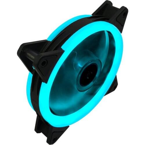 120mm PC Computer Case Fans Ultra Silent LED Cooling Fan 12VDC 3P IDE 4Pin Radiator CPU Cooler Fan With Anti-Vibration Rubber
