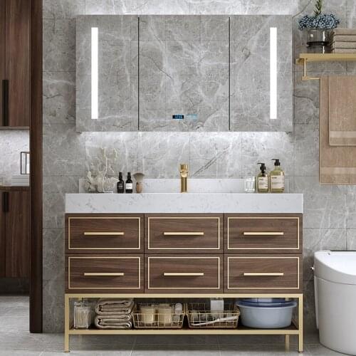 2020 new bathroom furnitures multilayer solid wood vanity solid timber bathroom cabinets SV245