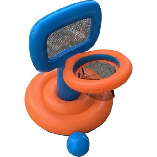 Inflatable Basketball Toys Swimming Pool Float Basketball Water Game Toy Inflatable Basketball Stand Summer Outdoor Toys