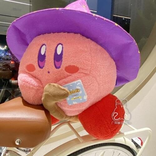 New Hobbies Stuffed Animals Movies TV 33cm Kirby High Quality Magician Plush Doll Cute Halloween Toys for Children Gift