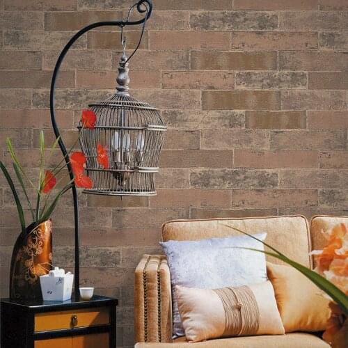 Beibehang Modern Chinese Brick Wallpaper Antique Hostel Restaurant Bar KTV Wall Living Room Bedroom TV Background 3d Wallpaper