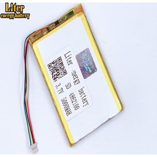 Plug 1.0-5P 4862100 5060100 high capacity Li-polymer battery 3.7V 5000mAh Li-po battery