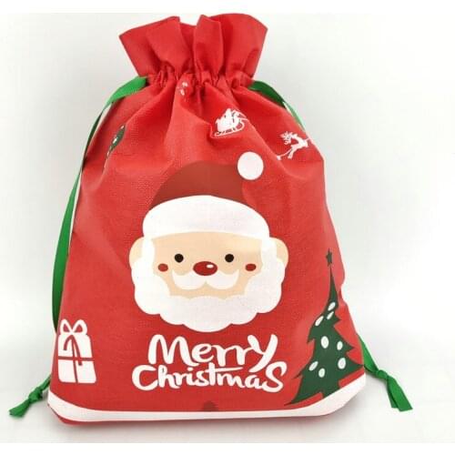 Factory Price Christmas Drawstring Bag