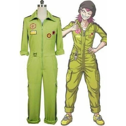 Super DanganRonpa Kazuichi Souda Jumpsuit Sst Full Suit Cos Anime Cosplay Costume Size Large
