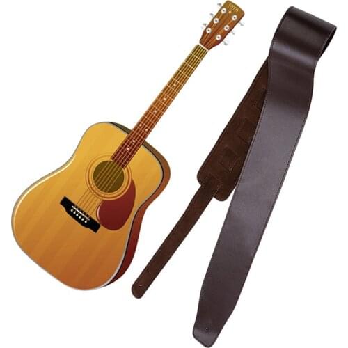 Universal Guitar Strap Adjustable PU Leather Suitable For Folk Wooden Classical Guitar Bass Folk Electric Guitar Accessories