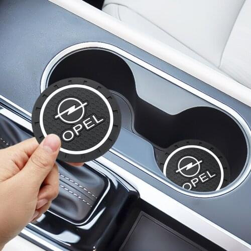 2Pcs Silica Gel Car Coaster Water Cup Bottle Holder For Opel Astra h j g Insignia Corsa d Vectra c Zafira b Vivaro e Mokka 2022