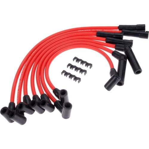 8Pcs 8.5mm Ignition Cable Spark Plug Wires W/ Clips 522R For Jeep Grand Cherokee Wagoneer Cherokee Briarwood Wrangler Comanche
