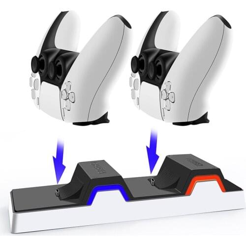 Wireless Controller Dual Charger Cradle for Sony PS5 Joystick Power Stand Fast Charging Stand Station Dock for Playstation 5