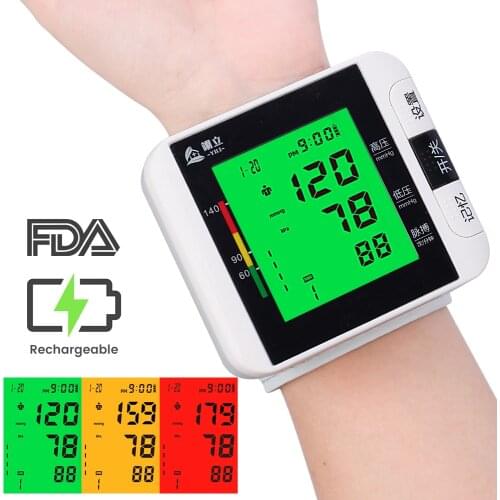 Digital Wrist Blood Pressure Monitor Medical Upper Arm Sphygmomanometer Automatic Tonometer Tensiometro Blood Pressure Meter