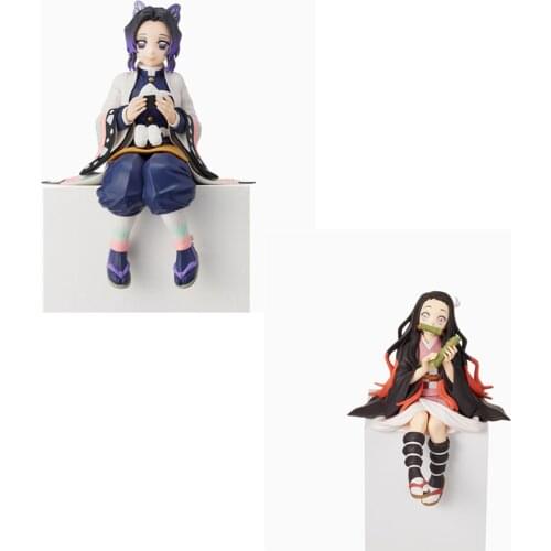 Cuteanime 100% Original SEGA Demon Slayer Shinobu Nezuko Sitting Position Figure PVC Action Model Toys Anime