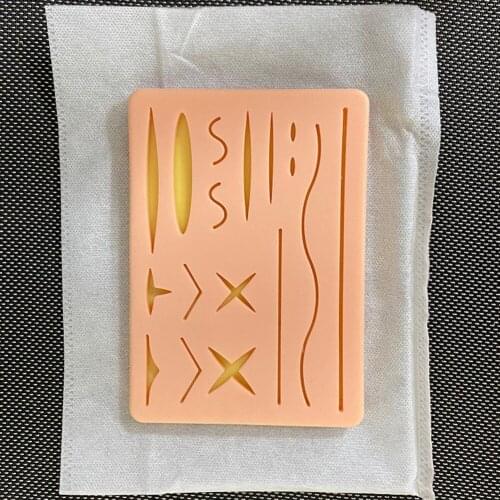 Surgical Operate Suture Practice Set Medical Dental Simulated Training Skin Model Pad Needle Scissors Holder Surgeon Tool Kit