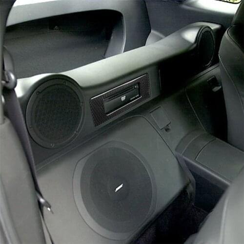 Carbon Fiber DVD Switch Button Frame Cover Trim for Nissan 350z 2006-2009 Interior Decoration Car Accessories Car Decal Stickers