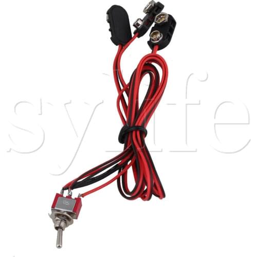 Black 18Volt Mod Guitar Wiring Harness Kit for Pickup with Mini Switch