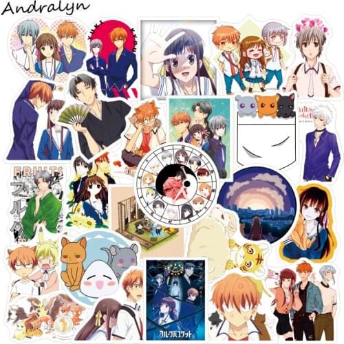 10/25Pcs Japan Classic Anime Fruit Basket Stickers Car Laptop Guitar Fridge Waterproof Graffiti Sticker Decals Kids Classic Toys
