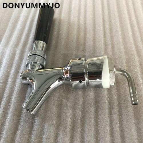 New Homebrew Beer Tap Polished Chrome Draft Beer Faucet 6mm elbow