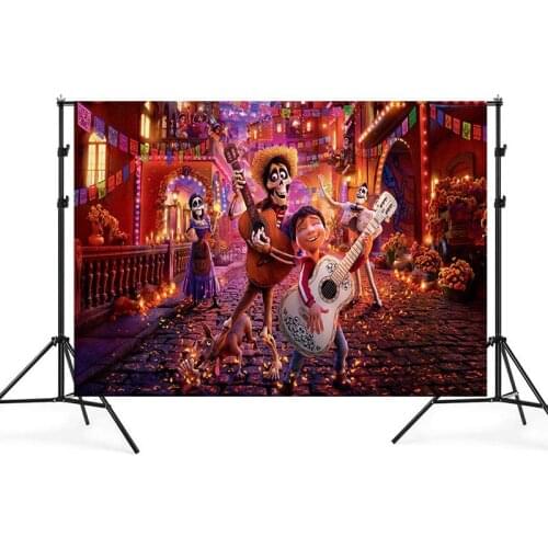 Journey In Pursuit of Dreams Cartoon Photo Background Kids Birthday Party Decoration Photography Family Studio Shooting Use