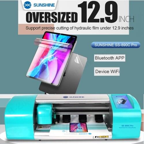 Sunshine SS-890C PRO 12.9 Inch Intelligent WIFi+Bluetooth Film Cutter For AirPods iPads phone watches laptops sheet Tape Cut