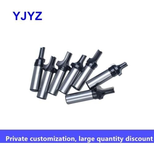 Cabinet door cutting edge cutter woodworking special milling cutter trimming cutter head slotted plate TCT three-cutting tool