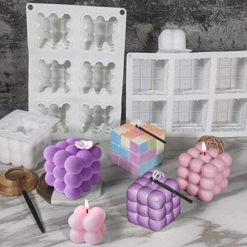 3D Magic Ball Mousse Cake Silicone Mold Aromatherapy Silicone Candle Mold DIY Handmade Candle Material Candle Making Supplies