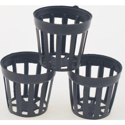 Plant 10Pcs Grow Net Nursery Pots Cup Hydroponic colonization Mesh plastic Basket holder vegetable Planter Soilless