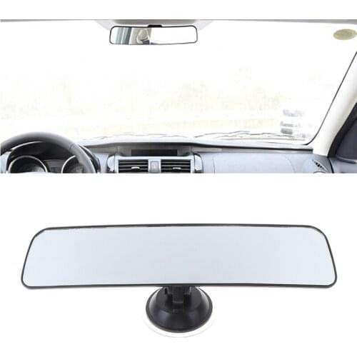 New 28*6cm Wide Angle Rear View Mirror with Suction Installation Car Interior Mirrors Rearview Mirror Panoramic Rear View Mirror