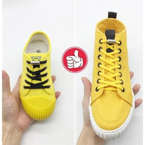 1Pair No Tie Shoelaces Round Elastic Shoe Lace For Kids And Adult Sneakers Shoelace Quick Lazy Laces Elastic Shoestrings