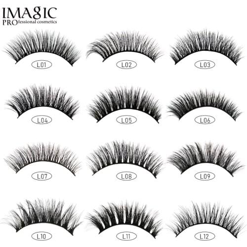 3D False Eyelashes Set Natural Slender Easy To Use Dramatic Fake Lashes Extension Eyelash Long Lasting Makeup Beauty TSLM1