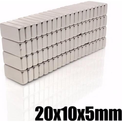 5/10pcs 20x10x5 mm Powerful Quadrate Magnetic Permanent Magnet 20x10x5mm Super Powerful magnet Neodymium Magnets 20*10*5 mm