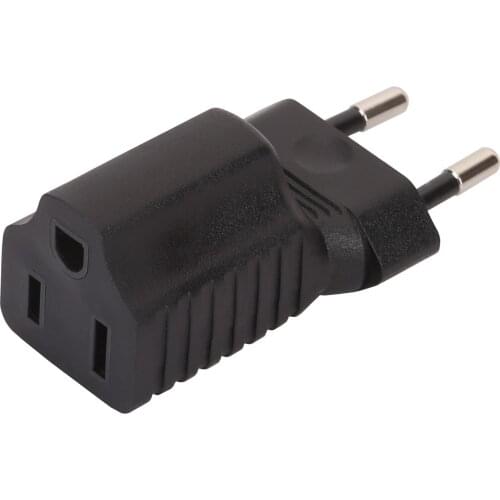 EU TO 5-15R Europe male to US 3pin female, Eu to 5-15R power adapter female, Eu to 5-15R power adapter