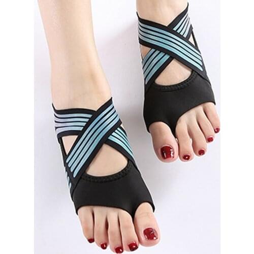 Gym Accessories Yoga Shoes Socks Non-slip Fitness Dance Pilates Indoor Sock Five Toe Backless Ballet Ladies Gymnastics Home Sock