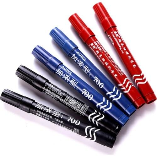 Quick-drying Permanent Painting Marker Pen DIY Oil Pen for Kids Art Drawing 1 Pcs Oil Pen Black Round Toe 0.7/1.5 Mm
