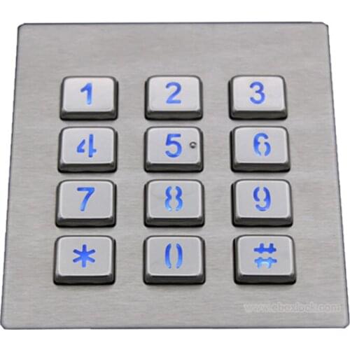 Access Control keypad/Stainless Steel Keypad With USB interface for Kiosk