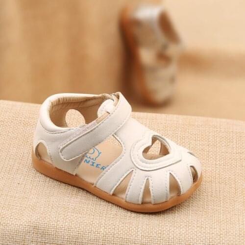 Phynier Summer new girl child shoes toe cap covering sandals female child princess shoes baby shoes