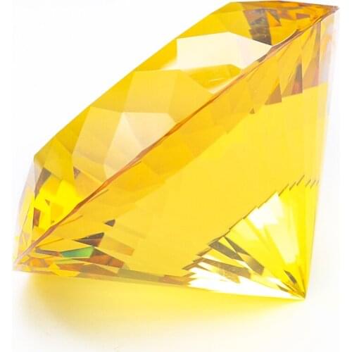 100MM Golden Cone Crystal Chandelier Prism Paperweight Center DIY Luxury Wine Cabinet Decor Crystal Ornament Wedding Stage Props