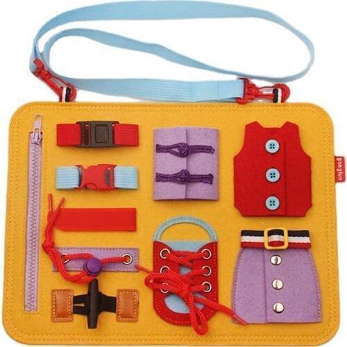 Montessori BusyBoard Toys Activity Board Educational Learning Toys For Children Toddlers Life Skills Practice Sensory Toys