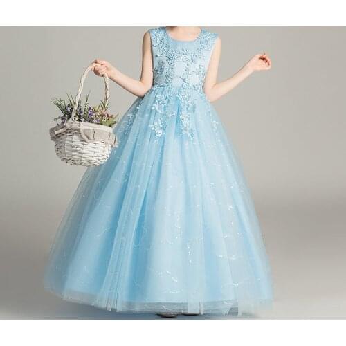 Adorable girls tulle skirt princess dress Party dress up Game-show make up dress for kids