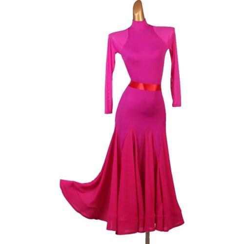 Custom Professional Ballroom Dance Competition Dress Modern Standard Dance Big Swing Clothes For Women Waltz Dance dress