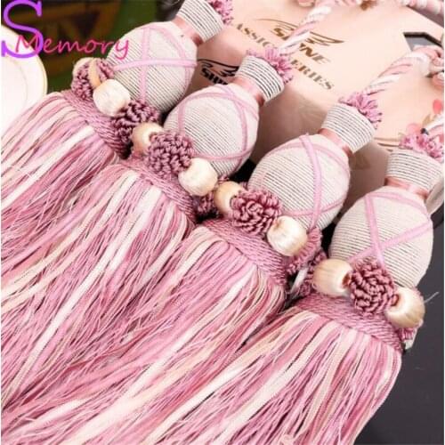 Bead Applique ball European curtain tassels hanging ball tie strap holder accessories home decor