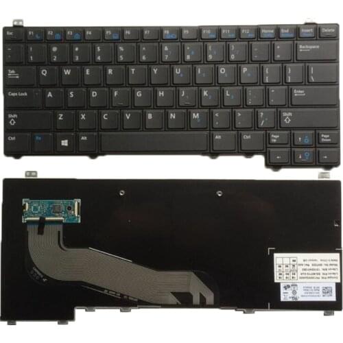 US Black New English Replace laptop keyboard For DELL For Latitude E5440 Y4H14