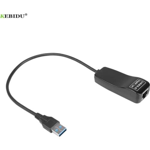 Kebidu USB 3.0 to 10/100/1000 Gigabit RJ45 Ethernet LAN Network Adapter AX88179 chipset 1000Mbps Plug and Play for PC Laptop