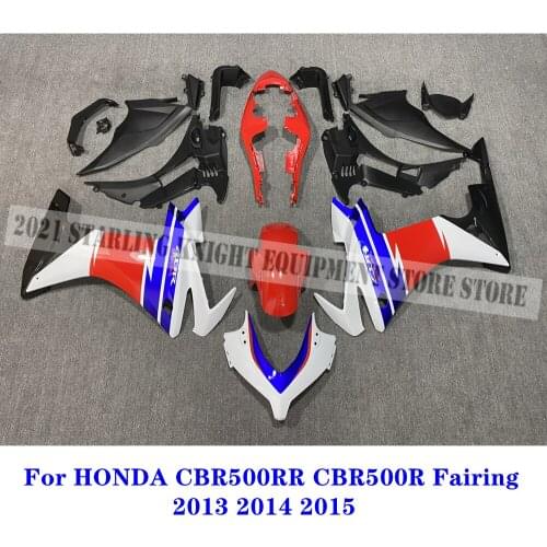 High Quality Motorcycle ABS Injection Fairing Kit For Honda CBR500RR CBR500R 2013 2014 2015, CBR500 13 14 15 red Body Fairing