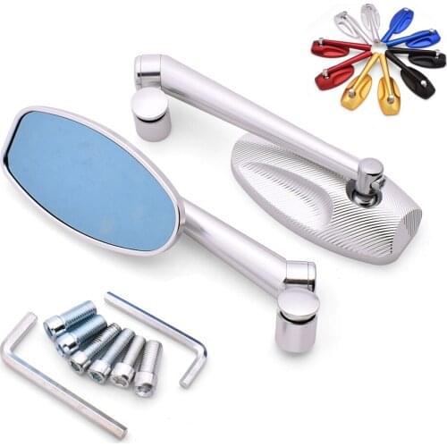 For Suzuki GSF600 Bandit BURGMAN 400 GS 1000 500E GSX250 Universal 10mm Motorcycle Rearview Mirror CNC moto Billet Side Mirrors